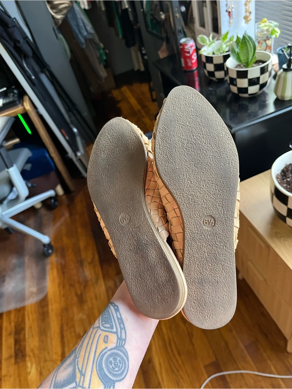 Universal Thread Woven Slip-On Mules in Tan - Women's Casual Flats - Picture 4 of 4